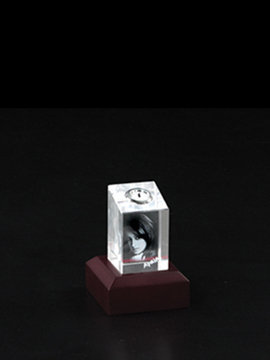 Personalised 3D Photo Crystal (Clock E)